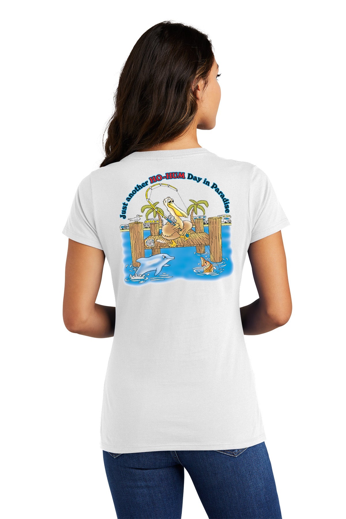 Ho-Hum Logo Ladies V-Neck