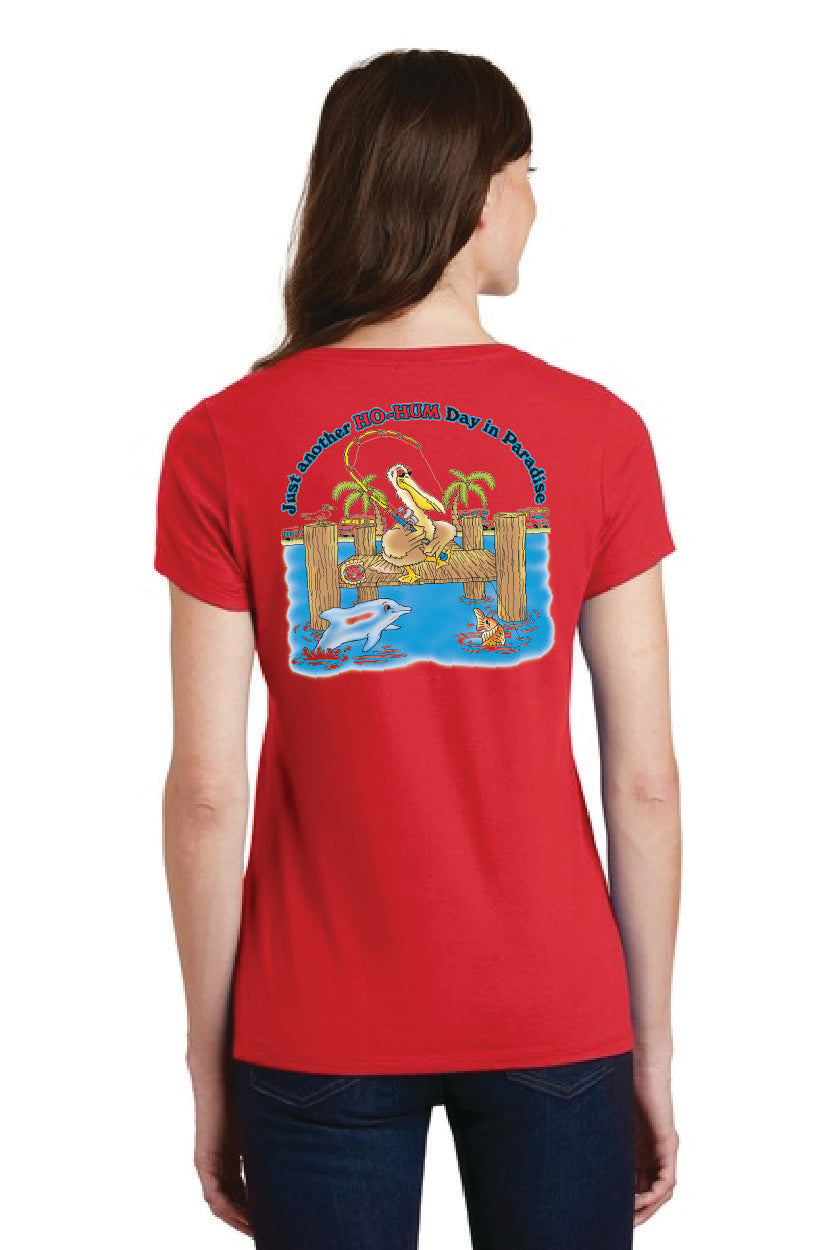 Ho-Hum Logo Ladies V-Neck