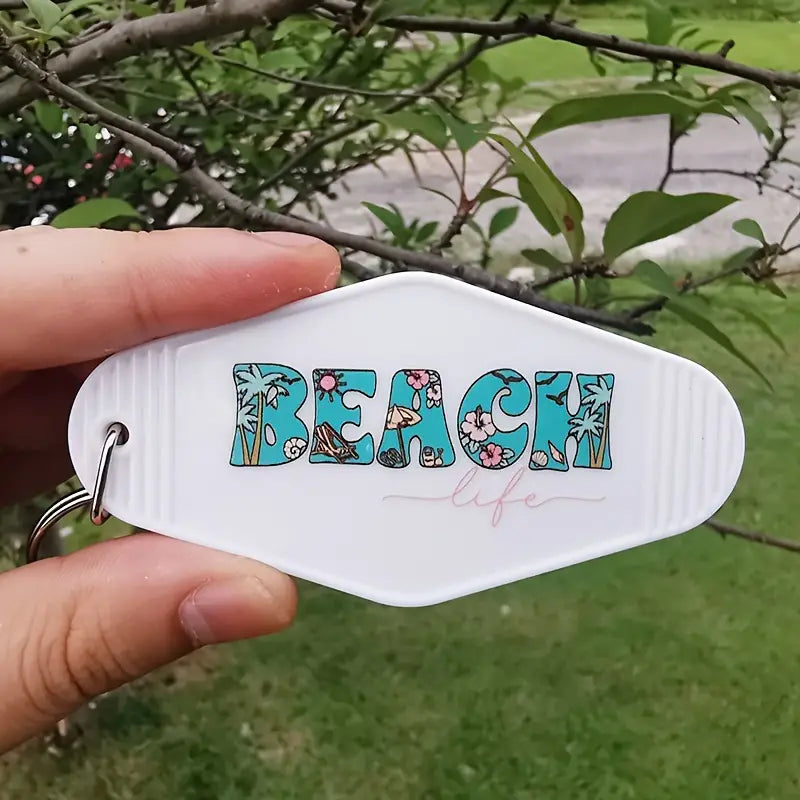 BEACH Life Keychain