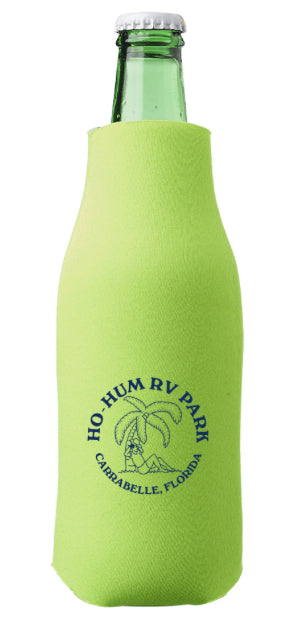 Ho-Hum Logo Zip Bottle Coozie
