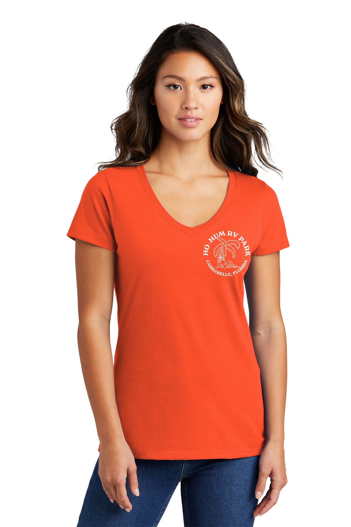 Ho-Hum Logo Ladies V-Neck T-Shirt