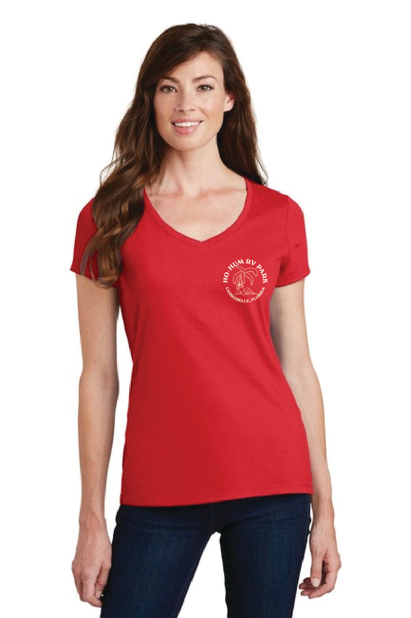 Ho-Hum Logo Ladies V-Neck